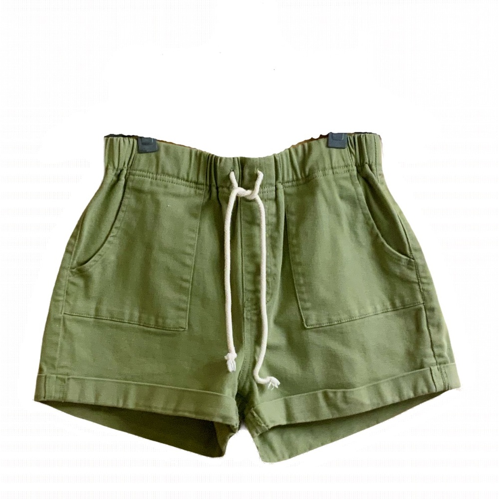 No Boundaries NOBO Olive Green Shorts, size XL pockets drawstring waist